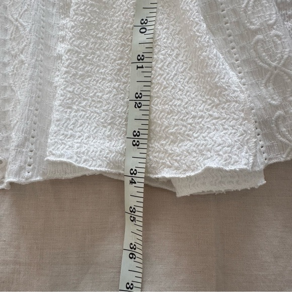 NWT Lulus Mirielle White Textured Long Sleeve Mini Dress - Picture 9 of 16